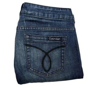 Calvin Klein 29/8 Medium Wash Low Rise Slim Fit Stretch Pencil Jeans
